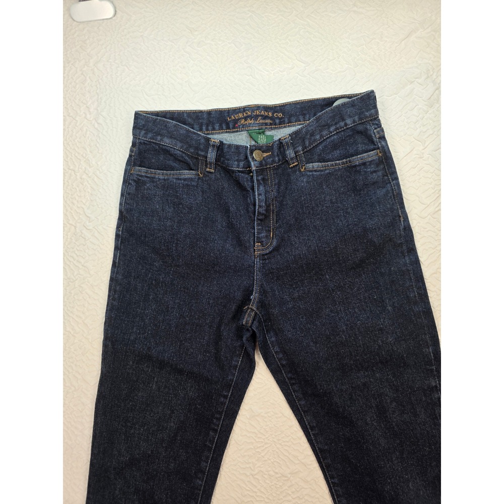 Lauren Ralph Lauren Cropped Jeans Womens 4 Blue Excellent Classic Midcalf Denim - Picture 10 of 14